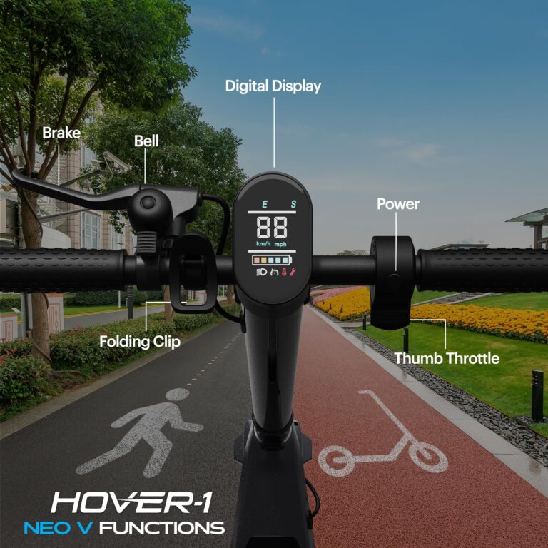 Hover-1 Neo V Foldable Electric Scooter with 250W Rated Brushless Motor, 15 mph Max Speed, 6.5” Wheels, 9 Mile Range Commuting Scooter for Kids & Teens - Image 3