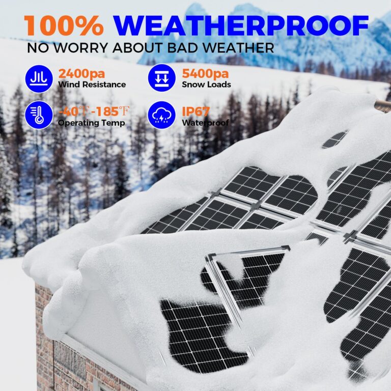 Voltset 200W 12V Solar Panels, High Efficiency 9BB Cell Monocrystalline Solar Panel IP67 Waterproof, Suitable for RV, Marine, Rooftop, Home, Yacht, Off-Grid Applications (2-Pack 100W) - Image 4