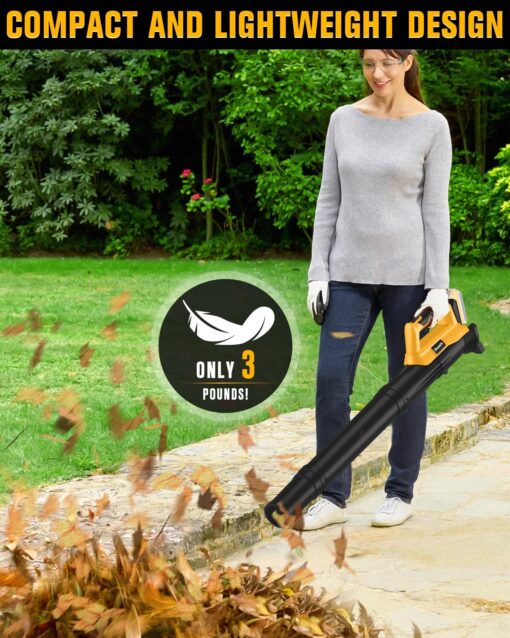 Cordless Hedge Trimmer+String Trimmer+Leaf Blower Combo Compatible with Dewalt 20v Max Battery(Tool Only), Cordless Weed Wacker & Shrub/Bush Trimmer & Electric Leaf Blowers for Lawn Care, Garden, Yard - Image 3