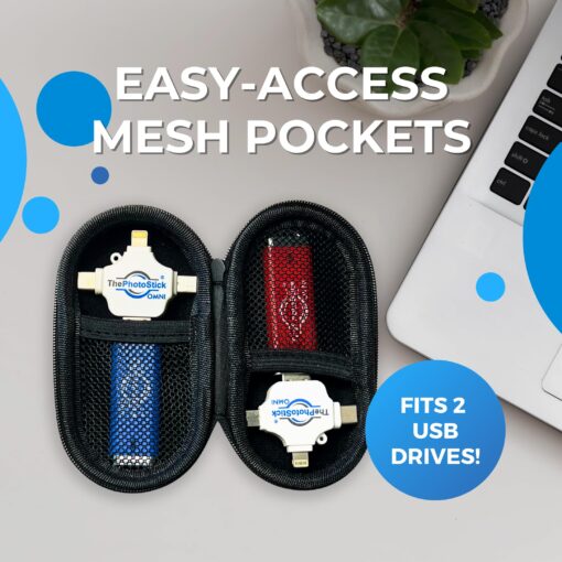 ThePhotoStick® Omni 256GB + Protective Case | Secure Photo & Video Backup and Transfer | Digital File Organization | USB & Multiport Connection for Phones, Tablets and Computers | Water Resistant Case - Image 4