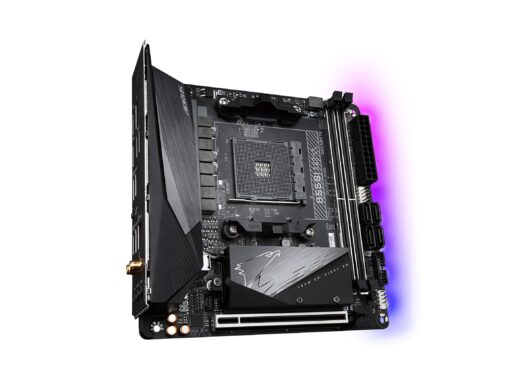 GIGABYTE B550I AORUS PRO AX (AM4 AMD/B550/Mini-Itx/Dual M.2/SATA 6Gb/s/USB 3.2 Gen 1/WiFi 6/2.5 GbE LAN/PCIe4.0/Realtek ALC1220-Vb/DisplayPort 1.4/2xHDMI 2.0B/RGB Fusion 2.0/DDR4/Gaming Motherboard) - Image 4
