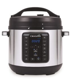 Crock-Pot 8-Quart Multi-Use XL Express Crock Programmable Slow Cooker and Pressure Cooker with Manual Pressure, Boil & Simmer, Stainless Steel