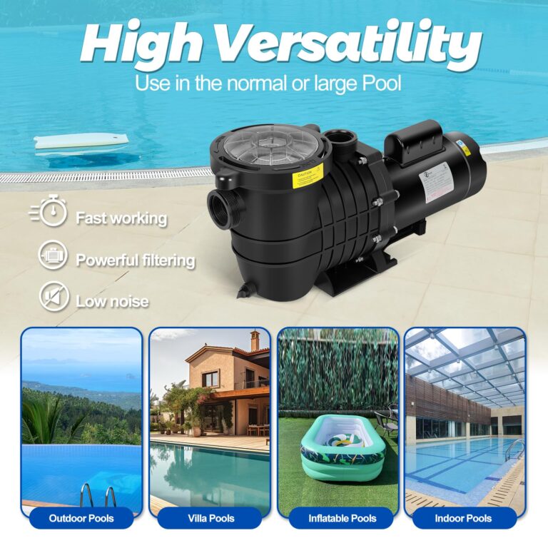 2.0 HP In/Above Ground Dual Speed Pool Pump, 220V 6810/3090 GPH, Powerful Self Priming Swimming Pool Pump lnground Above Ground with Filter Basket - Image 2