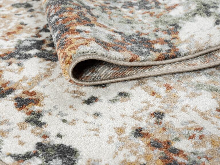 Keen Home Design Area Rugs - 10ft Round Non-Shedding, Abstract Rugs for Kitchen, Living Room, Bedroom, Dining Room, Entryway - Size: 10' Square, Multi - Image 2