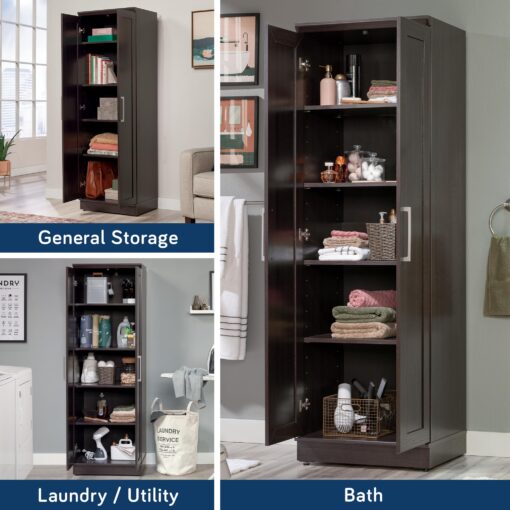Sauder HomePlus Kitchen Pantry Storage Cabinet with Adjustable Shelves, Laundry Bathroom, L: 23.31" x W: 17.01" x H: 71.18", Dakota Oak - Image 13