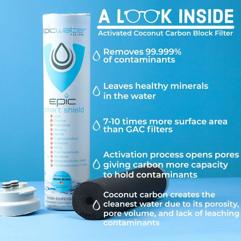 Epic Water Filters Smart Shield. Under Sink Water Filter, Inline NSF 53 Water Filter. Direct Connect DIY Install for Under Sink. Tap Water Filtration System. No Water Wasted - Image 4