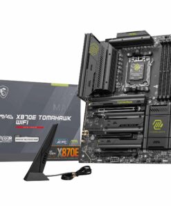 MSI MAG X870E Tomahawk WiFi Motherboard, ATX - Supports AMD Ryzen 9000/8000 / 7000 Processors, AM5-80A SPS VRM, DDR5 Memory Boost 8400+ MT/s (OC), PCIe 5.0 x16, M.2 Gen5, Wi-Fi 7, 5G LAN