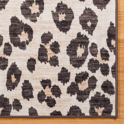Gertmenian Indoor Boho Area Rug - 9x13 Extra Large, Non Slip, Super Strong, Ideal for High Traffic Areas in Bedroom, Living Room, Kitchen - Lennie, Leopard, 24588 - Image 4