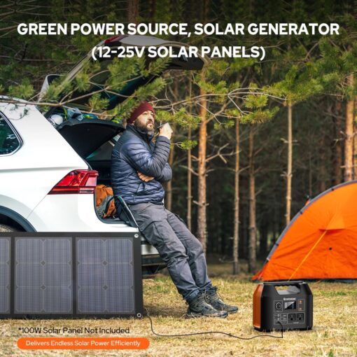 EnginStar Portable Power Station 300W 296Wh Battery Bank with 110V Pure Sine Wave AC Outlet for Outdoors Camping Hunting and Emergency, 80000mAh Backup Battery Power Supply for CPAP - Image 4