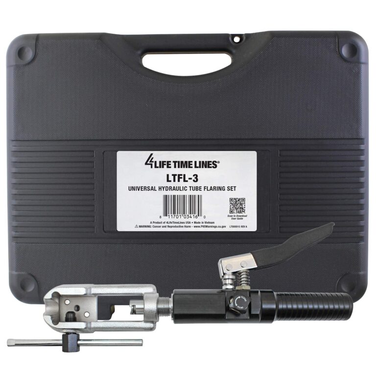 4LIFETIMELINES Hydraulic Flaring Tool Set - Universal Kit, Includes Comprehensive Range of Dies for 3/16" to 1/2" & 4.75mm to 10mm Lines, Ensures Precise and Efficient Flaring - Image 2