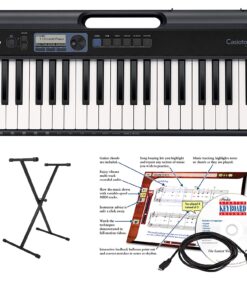 Casio CT-S300 61-Key Premium Keyboard Package with Headphones, Stand, Power Supply, 6-Foot USB Cable and eMedia Instructional Software (CAS CTS300 EPA)