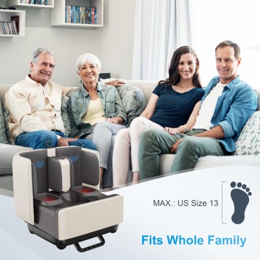 COMFIER 2-in-1 Shiatsu Foot Massager&Foot Rest,FSA HSA Eligible Foot and Calf Massager with APP Control,Heated Feet Massager for Foot Pain Relief,Gifts for Men Women - Image 2