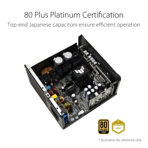 ASUS TUF Gaming 1200W Gold (1200 Watt, ATX 3.0 Compatible Fully Modular Power Supply, 80+ Gold Certified, Military-Grade Components, Dual Ball Bearing, Axial-tech Fan, PCB Coating, 10 Year Warranty) - Image 15