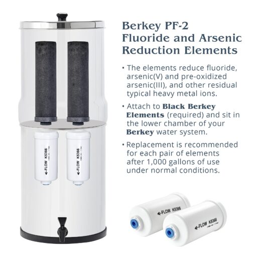 Berkey Authentic Berkey PF-2 Fluoride and Arsenic Reduction Elements (Set of 4 Elements - Image 2