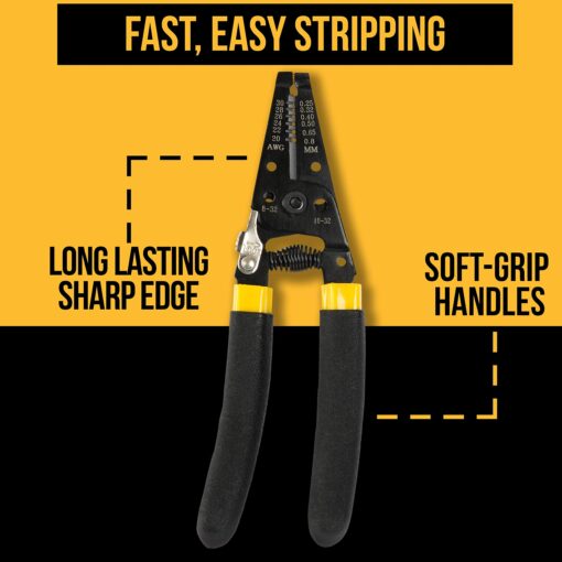 InstallerParts Network Tool Kit 15 In 1 (2 Pack)- RJ45 Crimper Tool Cat 5 Cat6 Cable Electrical Tester, Gauge Wire Stripper Cutting Twisting Tool, Ethernet Punch Down Tool, Screwdriver, Knife - Image 7