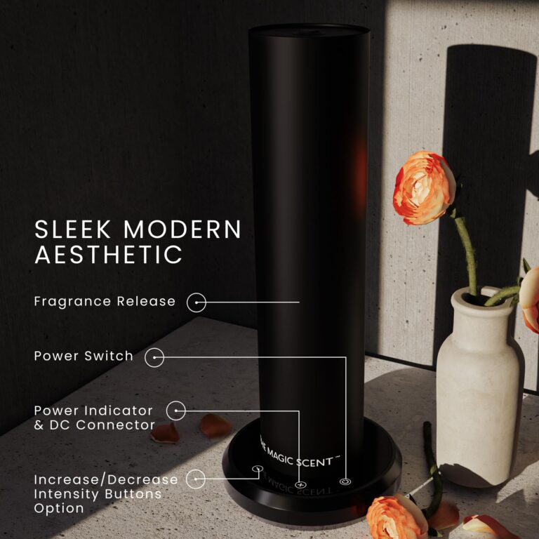 The Magic Scent Bluetooth Diffuser Home & Office - Smart Ultra-Quiet Home & Hotel Diffuser Machine - Waterless Cold-Air Programmable Professional Diffusers for Essential Oils - Aroma Oil Included - Image 7
