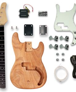 BexGears DIY Electric Guitar Kits For bass Guitar,Okoume Body maple neck & composite ebony fingerboard