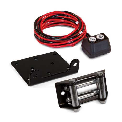 Champion 3000-lb. ATV/UTV Winch Kit, Black,RED and Champion Mini-Rocker Switch Winch Remote Control Kit - Image 5