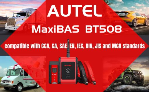 Autel Car Battery Tester 6v 12v MaxiBAS BT508, Cranking Ability Analyzer, Adaptive Conductance, AutoVIN, in-Vehicle/Out-of-Vehicle Tests, BAS Manager with BT VCI 200, Better BT506, Lite of BT608 - Image 6