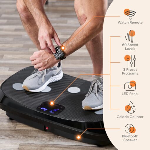 Lifepro Rumblex 4D Vibration Plate Exercise Machine with Triple Motor Oscillation, Linear, and Pulsation – Advanced 4D Vibration Technology for Whole Body Fitness, Weight Loss and Recovery at Home - Image 4