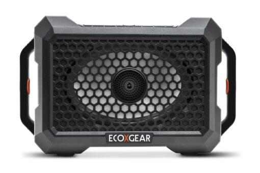 ECOXGEAR Defender: Outdoor Portable Bluetooth Speaker, 121dB Massive Sound, Waterproof and Drop Proof, with LED Party Lights, Pair up to 100, 25+ Hours Playtime (Black Oak)