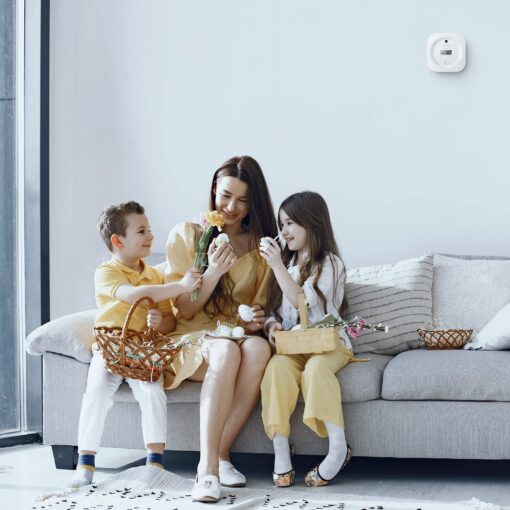 AEGISLINK Interlinked Smoke Carbon Monoxide Detector Combo, Smoke and CO Detector Battery Powered, Wireless Interconnected Smoke and CO Alarm, Digital Display, SC-RF200, 10-Pack - Image 2