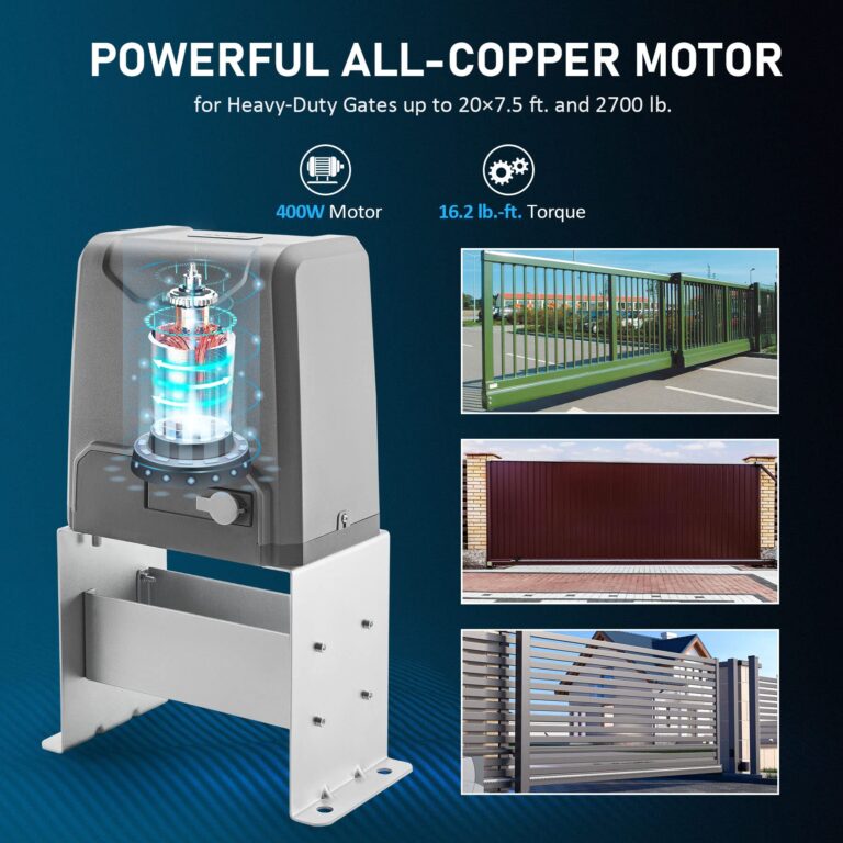 CO-Z 2700 lb Automatic Sliding Gate Opener with 2 Remote Controls, Electric Rolling Driveway Fence Slide Gate Motor, Complete Gate Operator Hardware Security System Kit for Sliding Gate Up to 40 Feet - Image 6
