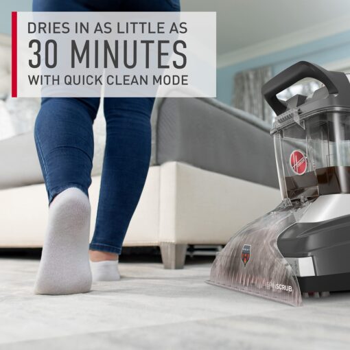 Hoover PowerScrub XL Pet Carpet Cleaner Machine for Carpet and Upholstery, Deep Cleaning Carpet Shampooer Machine with Multi-Purpose Tools, Powerful Suction, Includes Oxy Pet Cleaner Solution - Image 6
