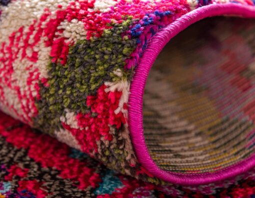 Unique Loom Estrella Collection Colorful, Abstract, Geometric, Gradient, Modern Area Rug, 8 ft x 11 ft, Multi/Pink - Image 5