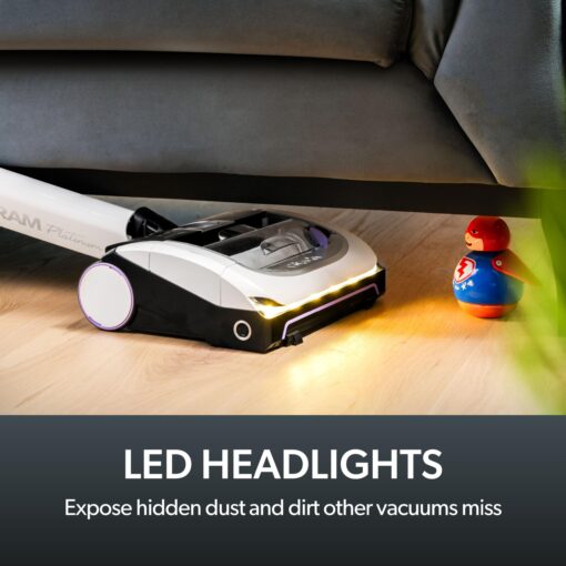Gtech AirRAM Platinum Cordless Vacuum Cleaner - Includes Anti-Hair Wrap Brush Bar - Perfect for Carpet and Hardwood Floors - Rechargeable 22v Li-ion Battery - Lightweight (7 lbs.) - Image 4