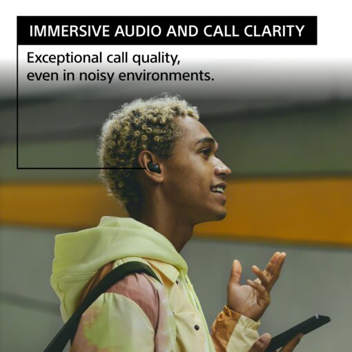 Sony LinkBuds Fit Truly Wireless Noise Canceling Earbud Headphones, Small & Light with Newly Developed Air Fitting Supporters, White - Image 11