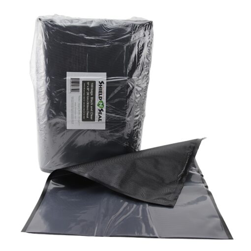 15" x 20" Shield N Seal Clear/Black Vacuum Bags (400 count) - Image 3