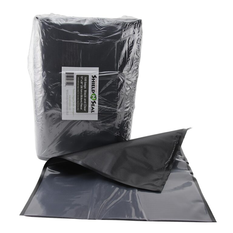 15" x 20" Shield N Seal Clear/Black Vacuum Bags (400 count) - Image 3
