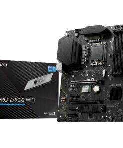 MSI PRO Z790-S WiFi ProSeries Motherboard (Supports 12th/13th/14th Gen Intel Processors, LGA 1700, DDR5, PCIe 5.0, M.2, 2.5Gbps LAN, USB 3.2 Gen2, HDMI/DP, Wi-Fi 6E, Bluetooth 5.3, ATX)