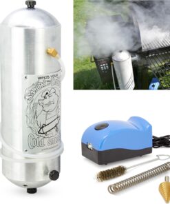 Smoke Daddy Magnum P.I.G. Hot or Cold Smoke Generator | Works w/Any Outside BBQ Grill | Electric Smoker Pellet Accessory | Add Your Favorite Blend of Wood Chunks or Chips to Customize Flavor Profile