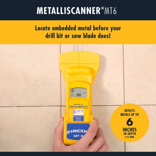 Zircon MetalliScanner MT6 Professional Metal Detector,Yellow,12.17 x 8.23 x 3.58 inches - Image 7