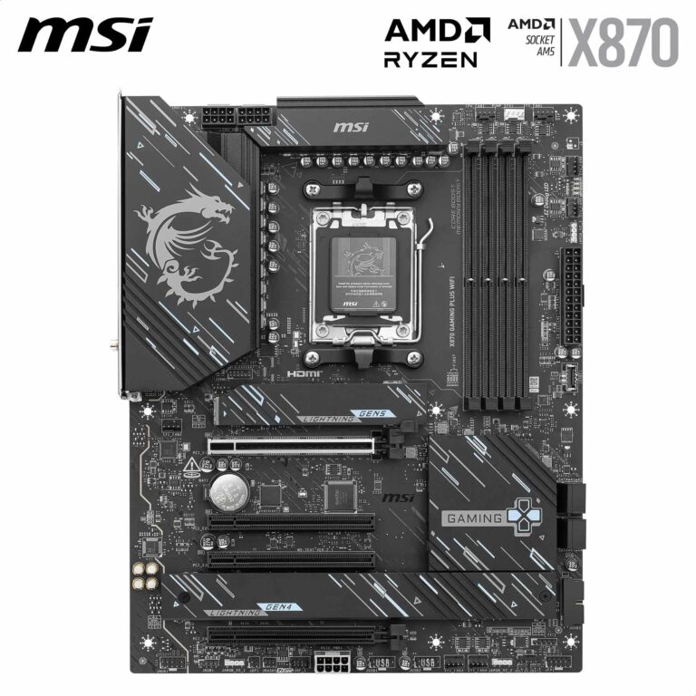 MSI X870 Gaming Plus WiFi Motherboard, ATX - Supports AMD Ryzen 9000/8000 / 7000 Processors, AM5-60A SPS VRM, DDR5 Memory Boost 8200+ MT/s (OC), PCIe 5.0 x16 & 4.0 x16, M.2 Gen5, Wi-Fi 7, 5G LAN - Image 7