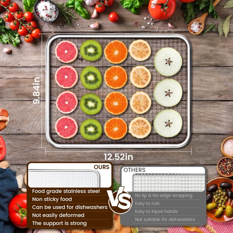 Food-Dehydrator Machine 9 Stainless Steel Trays, 1000W Fruit Dehydrator,7.7ft² Meat Dryer for Jerky,190ºF Temperature Control,24H Timer Dryer Machine for Herbs,Beef - Image 6