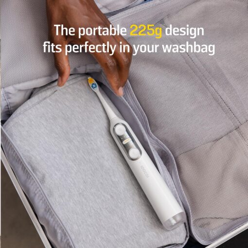 Soocas NEOS II - Sonic Electric Toothbrush and Water Flosser, Cordless Oral Irrigator, Electric Toothbrush for Adults, Portable Water Flosser, Superior Plaque Removal, Pearl White - Image 3