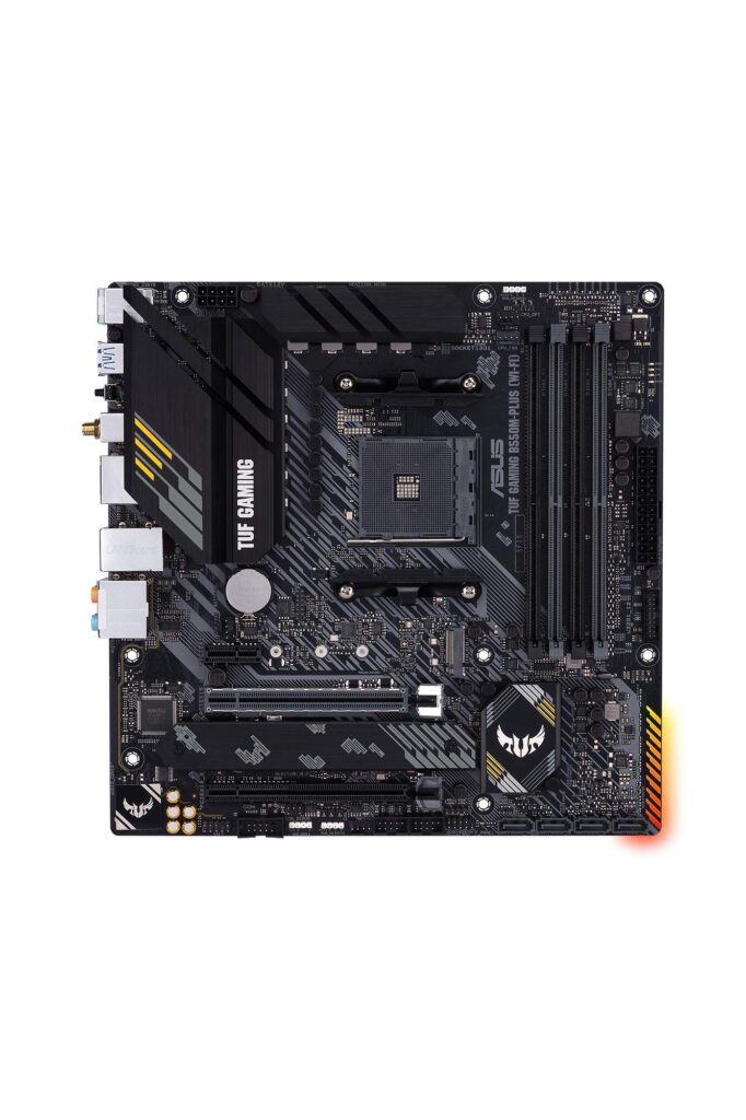 ASUS TUF Gaming B550M-PLUS (WiFi 6) AMD AM4 (3rd Gen Ryzen™) microATX Gaming Motherboard (PCIe 4.0, 2.5Gb LAN, BIOS Flashback, HDMI 2.1, USB 3.2 Gen 2, Addressable Gen 2 RGB Header and Aura Sync) - Image 7