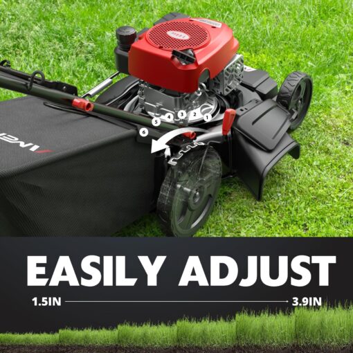 AMERISUN Gas Lawn Mower, 21" with 144cc 4-Cycle OHV Engine 3-in-1 Walk-Behind Push Lawn Mower (AV8621P1) - Image 4