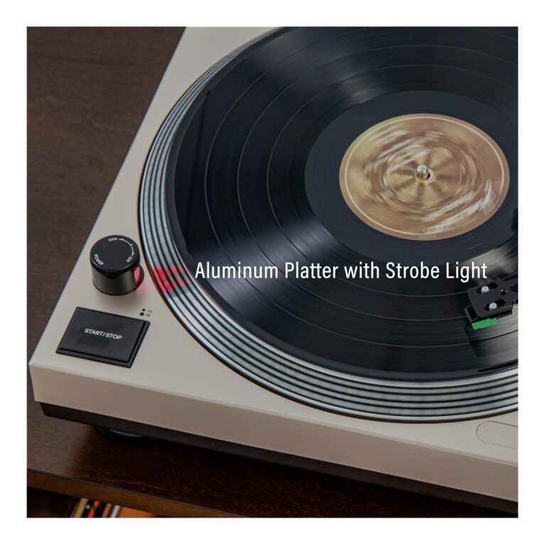Crosley C100BT-CP Belt-Drive Bluetooth Turntable Record Player with Adjustable Counterweight, Champagne - Image 18