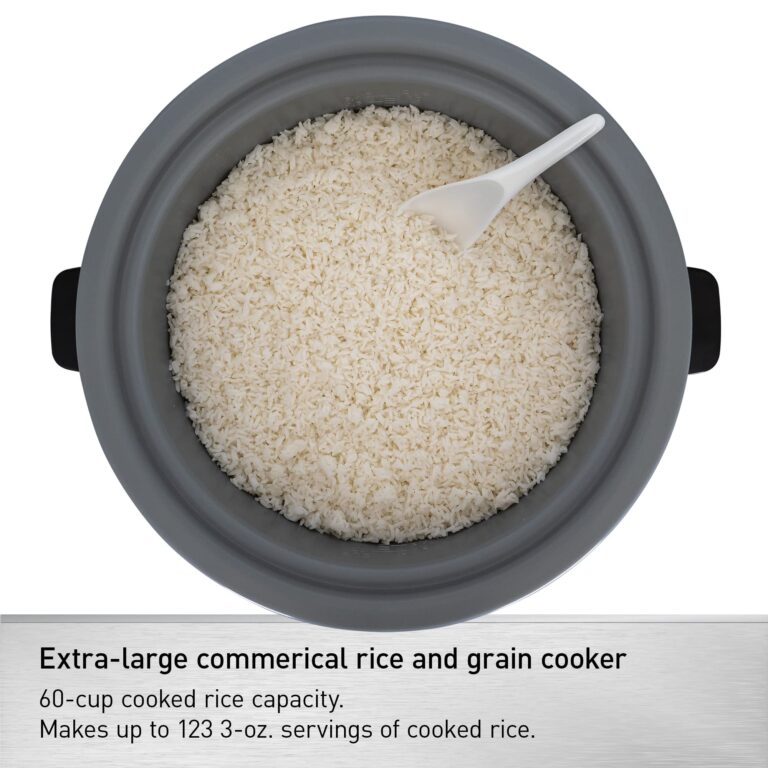 Panasonic Commercial Rice Cooker, Extra-Large Capacity 60-Cup (Cooked), 30-Cup (Uncooked) with One-Touch Operation and Durable Non-Stick Coated Pan - SR-GA541FH – Silver - Image 6