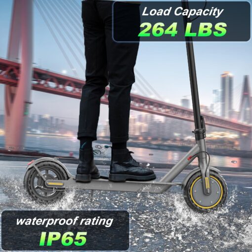 Qlaway 8.5" E Scooter for Adults Aluminum Alloy Frame 20 MPH 350W Motor 281WH Battery, Motorized Scooter Up to 20 Miles Range, Foldable Bearing 265 LBS/APP Control - Image 2