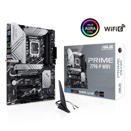 Asus Prime PRIME Z790-P WIFI Gaming Desktop Motherboard - Intel Z790 Chipset - Socket LGA-1700 - ATX - Core, Pentium Gold, Celeron Processor Supported - 128 GB DDR5 SDRAM Maximum RAM - DDR5-7200/PC5-5 - Image 3