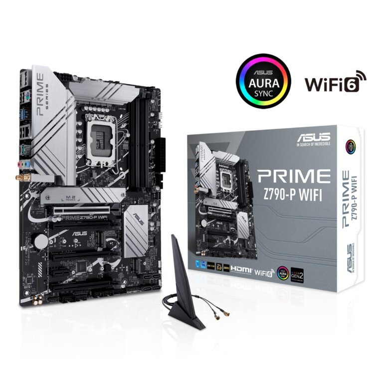 Asus Prime PRIME Z790-P WIFI Gaming Desktop Motherboard - Intel Z790 Chipset - Socket LGA-1700 - ATX - Core, Pentium Gold, Celeron Processor Supported - 128 GB DDR5 SDRAM Maximum RAM - DDR5-7200/PC5-5 - Image 3