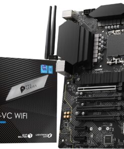 MSI PRO Z790-VC WiFi ProSeries Motherboard (Support 14th/13th/12th Gen Intel Processors, LGA 1700, DDR5, PCIe 5.0, M.2 Slots, 2.5Gbps LAN, USB 3.2 Gen2, HDMI/DP, Wi-Fi 7, Bluetooth 5.4, ATX)