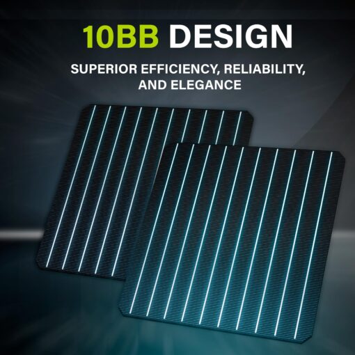 Newpowa 220W Monocrystalline Solar Panel 10BB Cell Solar Panel 220 Watt 12V High Efficiency Mono Module RV Marine Boat Off Grid - Image 8