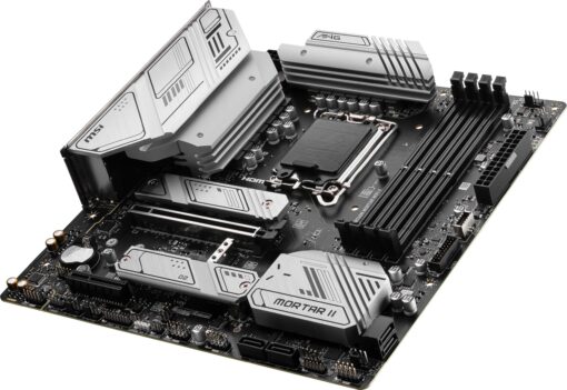 MSI MAG B760M Mortar WiFi II Gaming Motherboard (Supports 12th/13th/14th Gen Intel Processors, LGA 1700, DDR5, PCIe 5.0, M.2, 2.5Gbps LAN, USB 3.2 Gen2, HDMI/DP, Wi-Fi 6E, Bluetooth 5.3, mATX) - Image 4