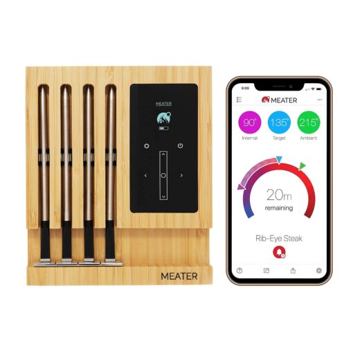 MEATER Block & BBQ Mitts Bundle | Premium WiFi Smart Meat Thermometer with Heat Resistant Gloves | Bluetooth to WiFi Range Extension | for The Grill, BBQ, Smoker, Rotisserie, Oven - Image 9